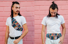 Load image into Gallery viewer, pride fanny pack on male model
