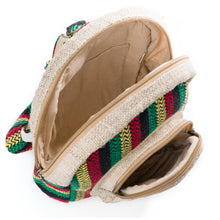 Load image into Gallery viewer, Hemp Mini Backpack - Bodhi Rasta-YogoBoho