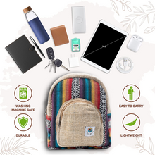 Load image into Gallery viewer, Hemp Mini Backpack - Bodhi Pride-YogoBoho