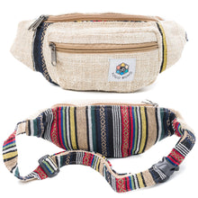 Load image into Gallery viewer, Hemp fanny pack, front and back view