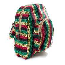 Load image into Gallery viewer, Boho Mini Backpack - Rasta-YogoBoho
