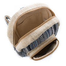 Load image into Gallery viewer, Hemp Mini Backpack - Bodhi Storm-YogoBoho
