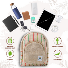 Load image into Gallery viewer, Hemp Mini Backpack - Bodhi Marley-YogoBoho
