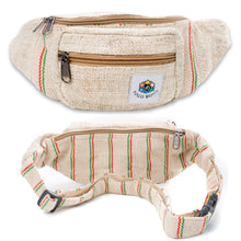 Load image into Gallery viewer, Hemp fanny pack, front and back view
