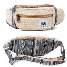 Load image into Gallery viewer, Hemp fanny pack, front and back view
